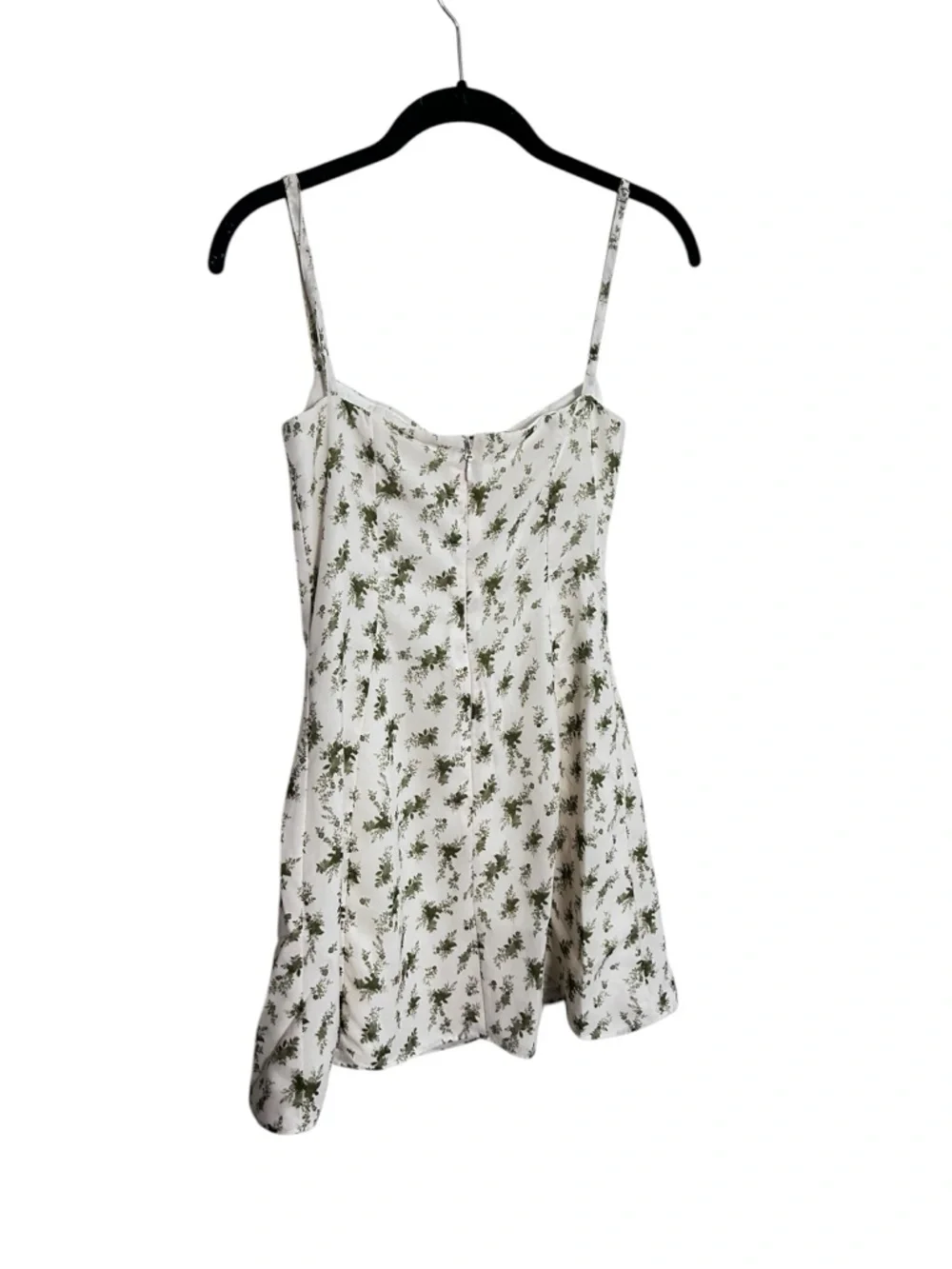 House of CB Christiana Floral Corset Mini Dress White Green Size S MSRP $225 - Picture 4 of 9